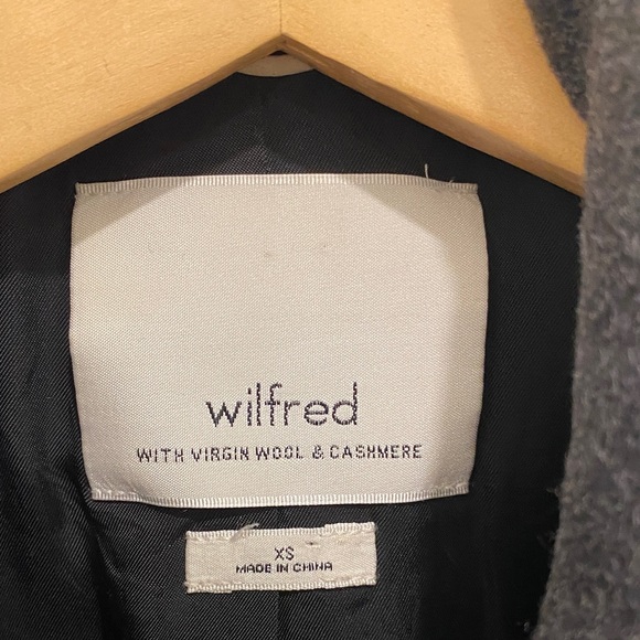 Wilfred Cashmere & Wool Blend Coat in Dark Grey, XS - Picture 2 of 11
